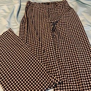 Christian Siriano Runway Style geometric straight leg pant